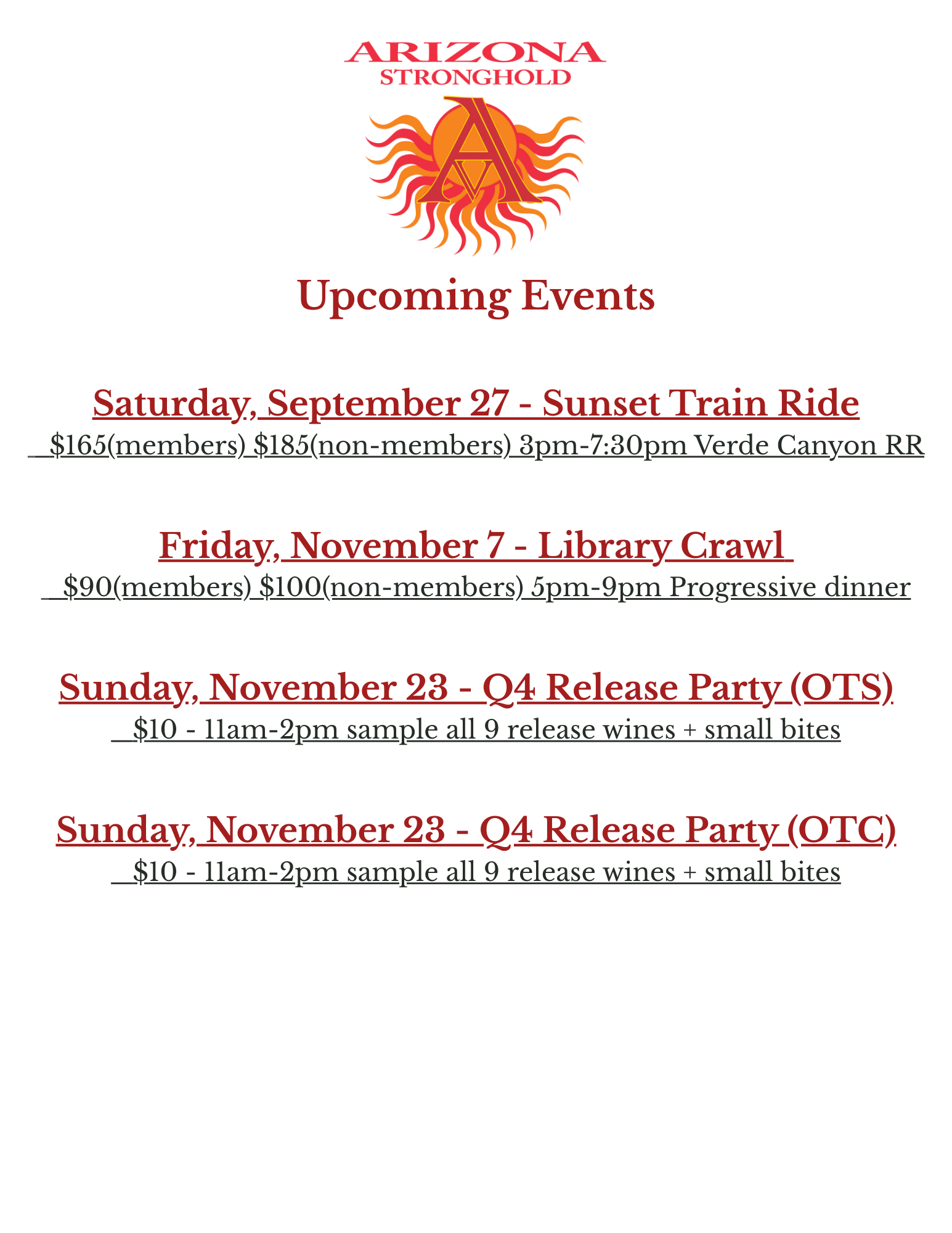Upcoming Events 925